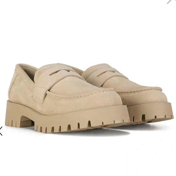 Madden Girl Slip On Loafers Sand Cream Beige - Picture 3 of 9